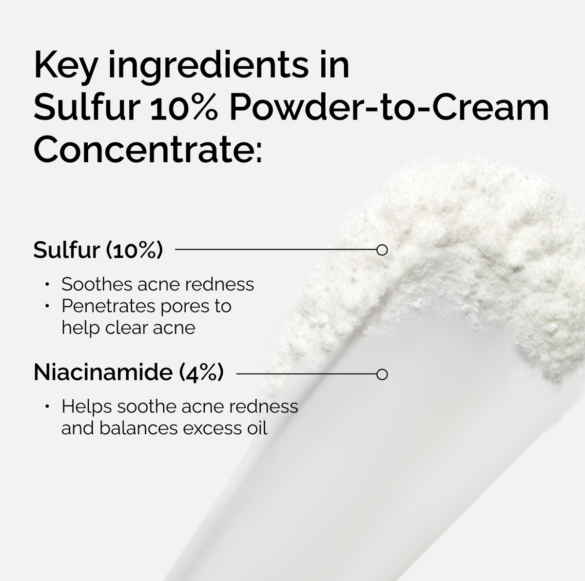 Sulfur 10% Powder-to-Cream Concentrate - Clean Comfort